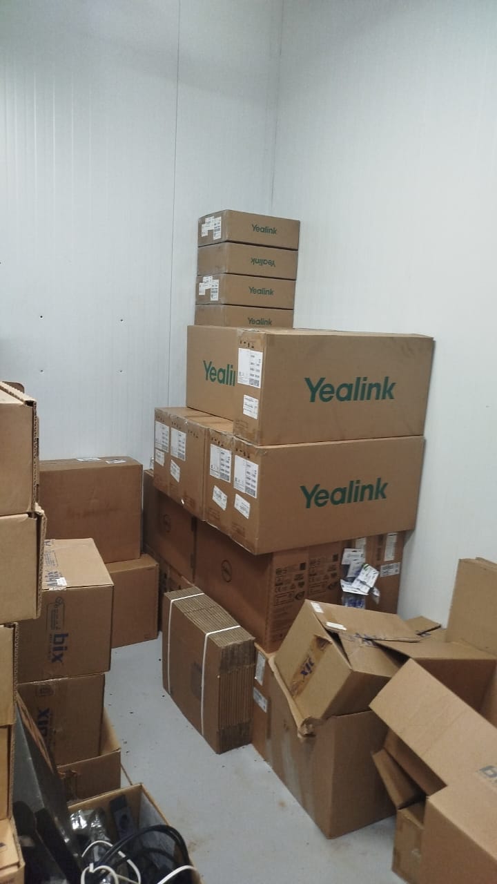 Carga Yealink transportada pela BP